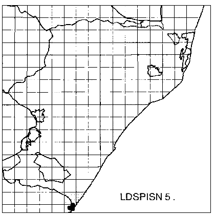 Leucadendron spissifolium natalense Distribution